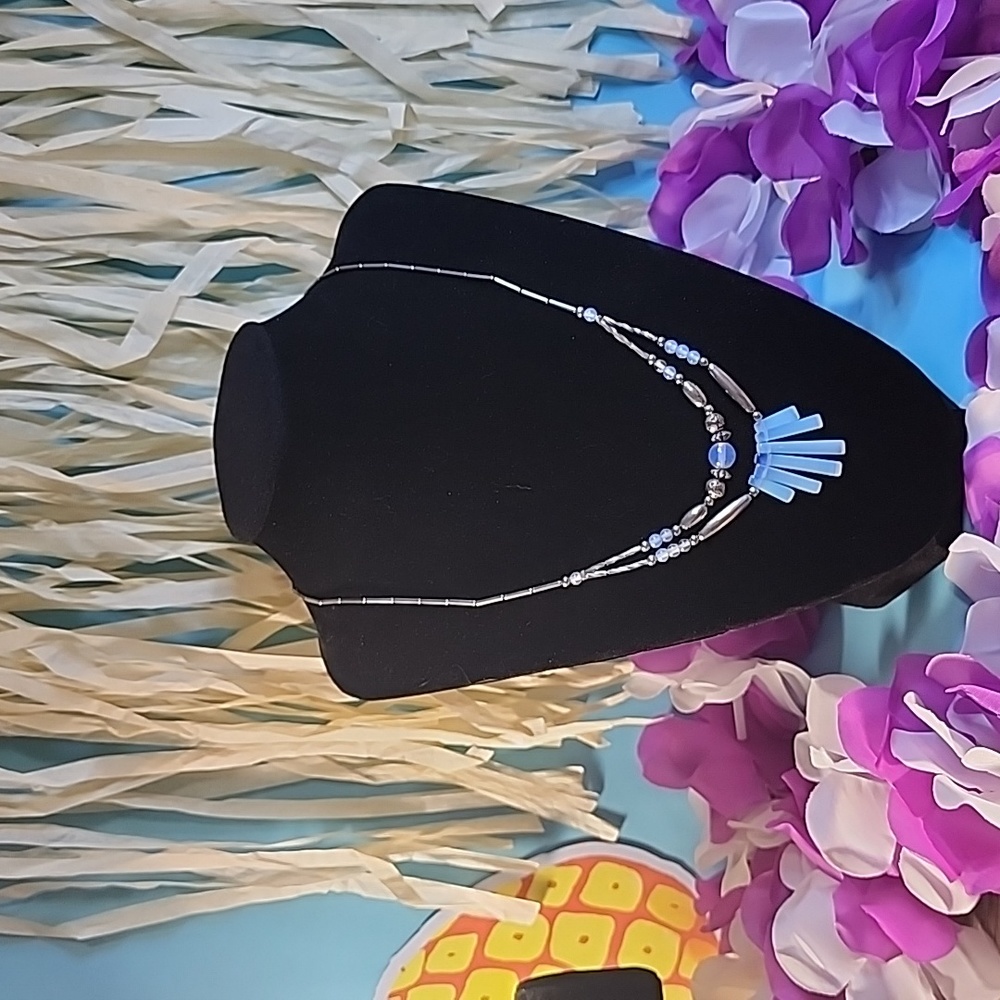 Gorgeous Opalite and sterling silver necklace👀😍🔥